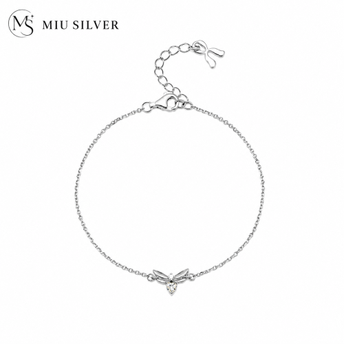 Lắc tay bạc Silver Wing