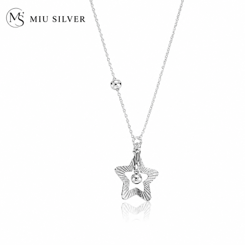 Dây chuyền bạc Moonlit Star